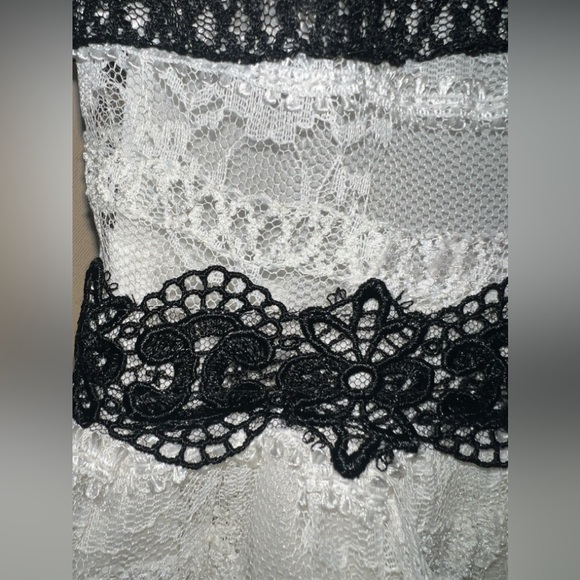 Costarellos NWT Size FR 34 (US 2) Lace-trimmed Embroidered Tulle Dress In White - Picture 7 of 9